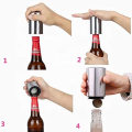 Automatic Magnetic Stainless Stell Beer Bottle Opener, Push Down and Pop Off Bottle Opener